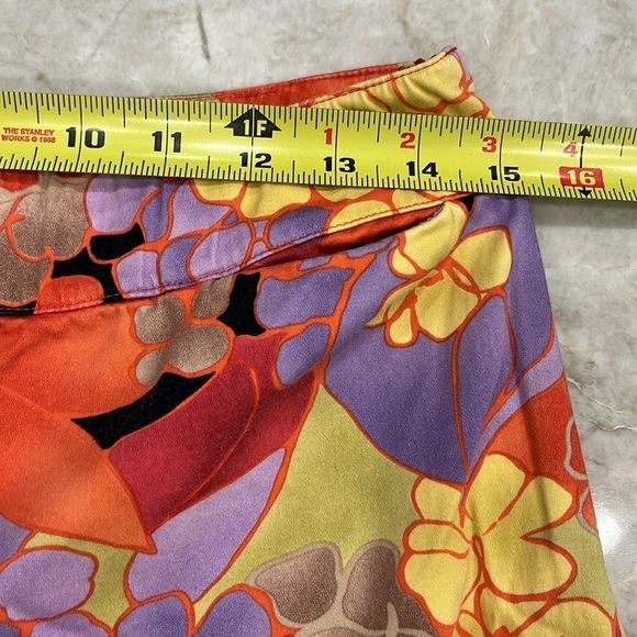 Talbots Tropical Print Culottes | Multicolor | Size 6 - Picture 9 of 10